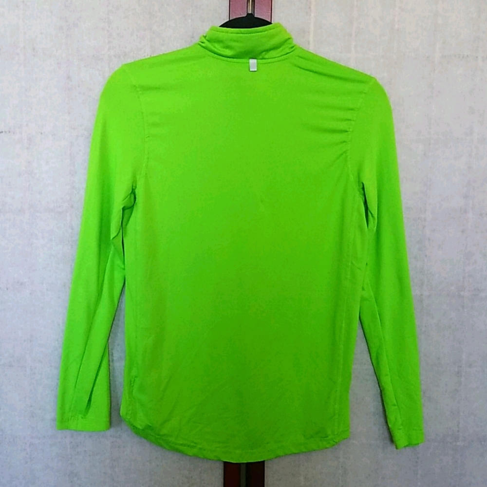 NWOT Russell Neon green stretch 3/4 workout tee XL - Picture 2 of 3